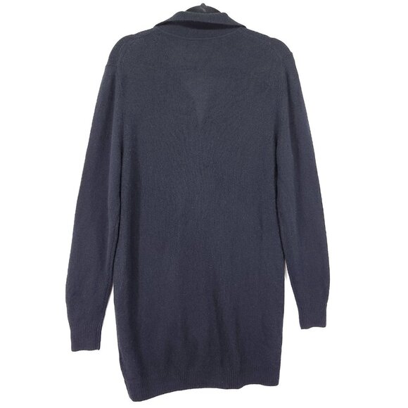 KHAITE Jo Cashmere Longline Sweater Size Small Black Designer Minimalist Tunic - Picture 3 of 16